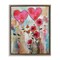 Stupell Industries Whimsical Hearts & Garden Framed Floater Canvas Wall Art Design by LSR Design Studio
